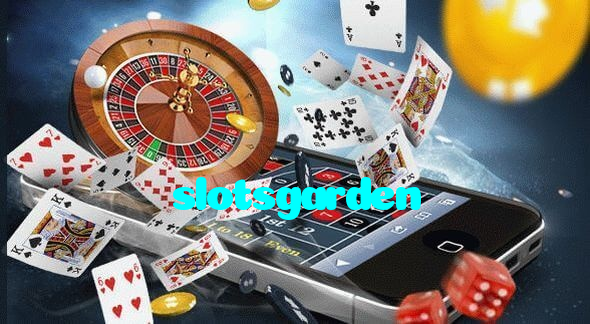slotsgarden casino presented on mobile device in Pakistan with slots and live games